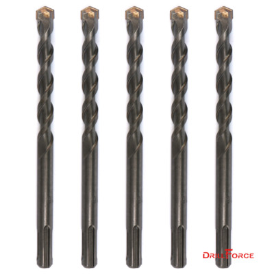 5PCS 7/16'' X6'' Drill Bit Set SDS Plus Rotary Hammer Concrete Masonry Carbide Tip