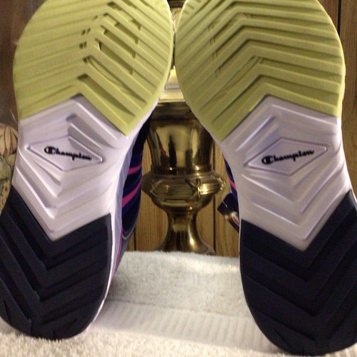 Womens Champion Running Shoes Blue Black Pink Size 7.5M VSRS Approach Nice! - Picture 4 of 4