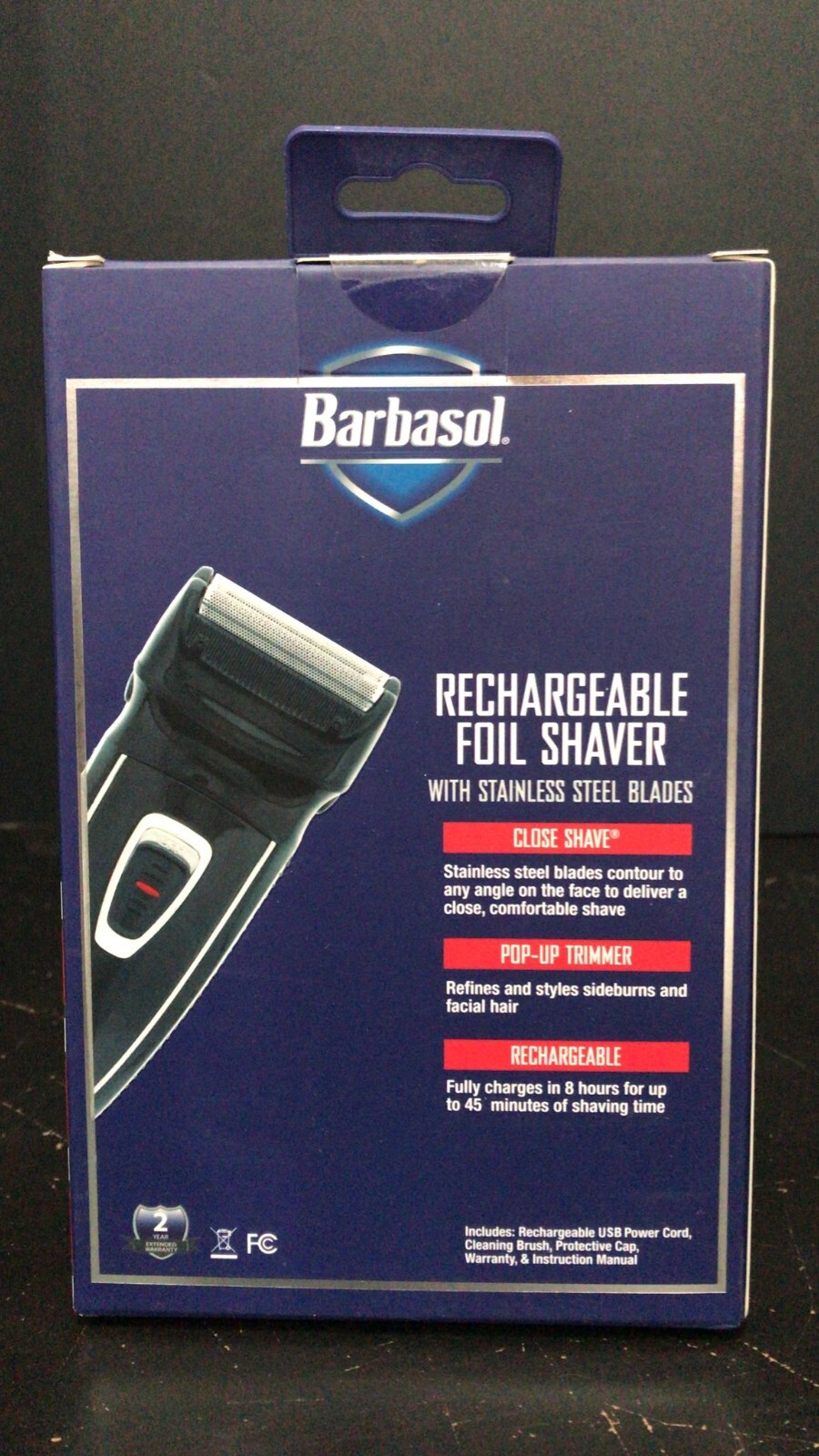 Barbasol Rechargeable Foil Shaver Stainless Steel (B8) eBay
