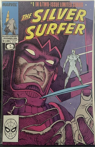 VINTAGE MARVEL 1988 SILVER SURFER PARABLE LIMITED SERIES #1 STAN LEE MOEBIUS ART