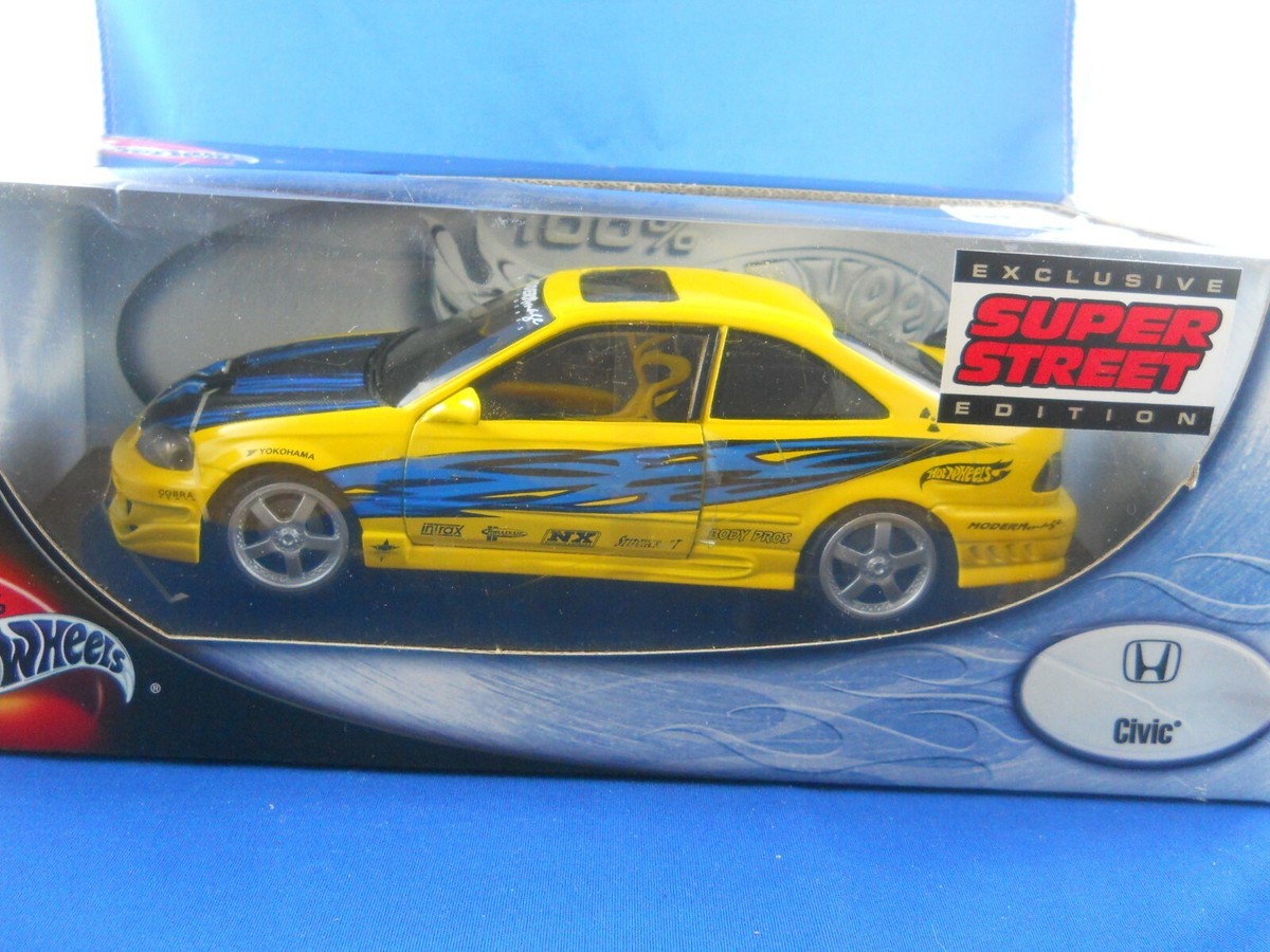 Hot Wheels Honda Civic Exclusive Super Street Edition 1:18