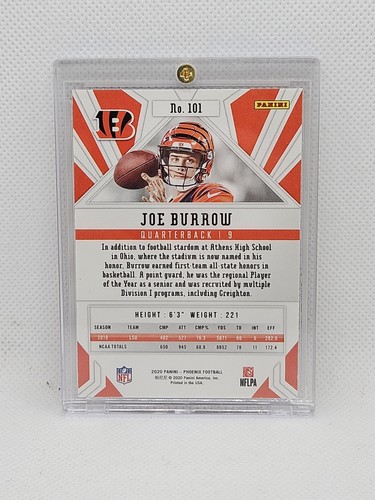 2020 Panini Phoenix - Rookies Fire Burst #101 Joe Burrow (RC) - Picture 2 of 2