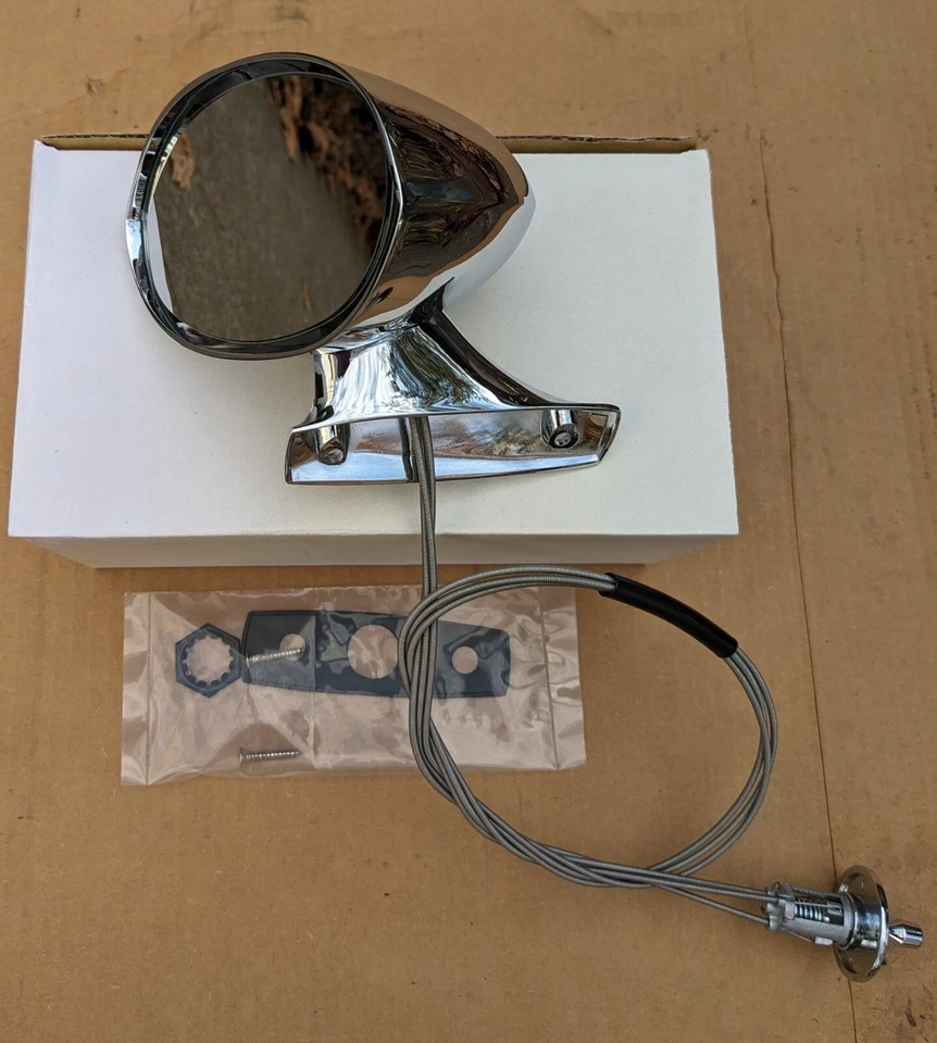 Espejo retrovisor izquierdo Plymouth Barracuda 'Cuda Dodge Challenger 1970 70 control remoto Foto 3 de 3