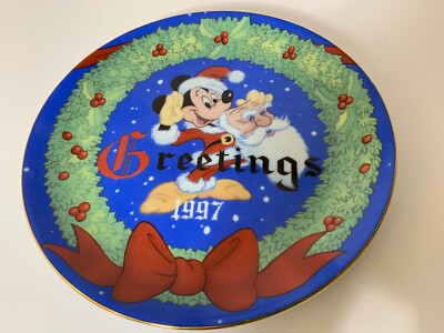 Vintage 1997 Disney Christmas Greetings 8 Inch Plate Thirteenth