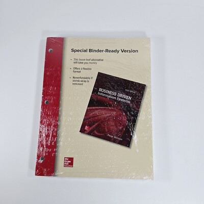 Loose Leaf BUSINESS DRIVEN INFORMATION SYSTEMS Mc Graw Hill **BRAND NEW**