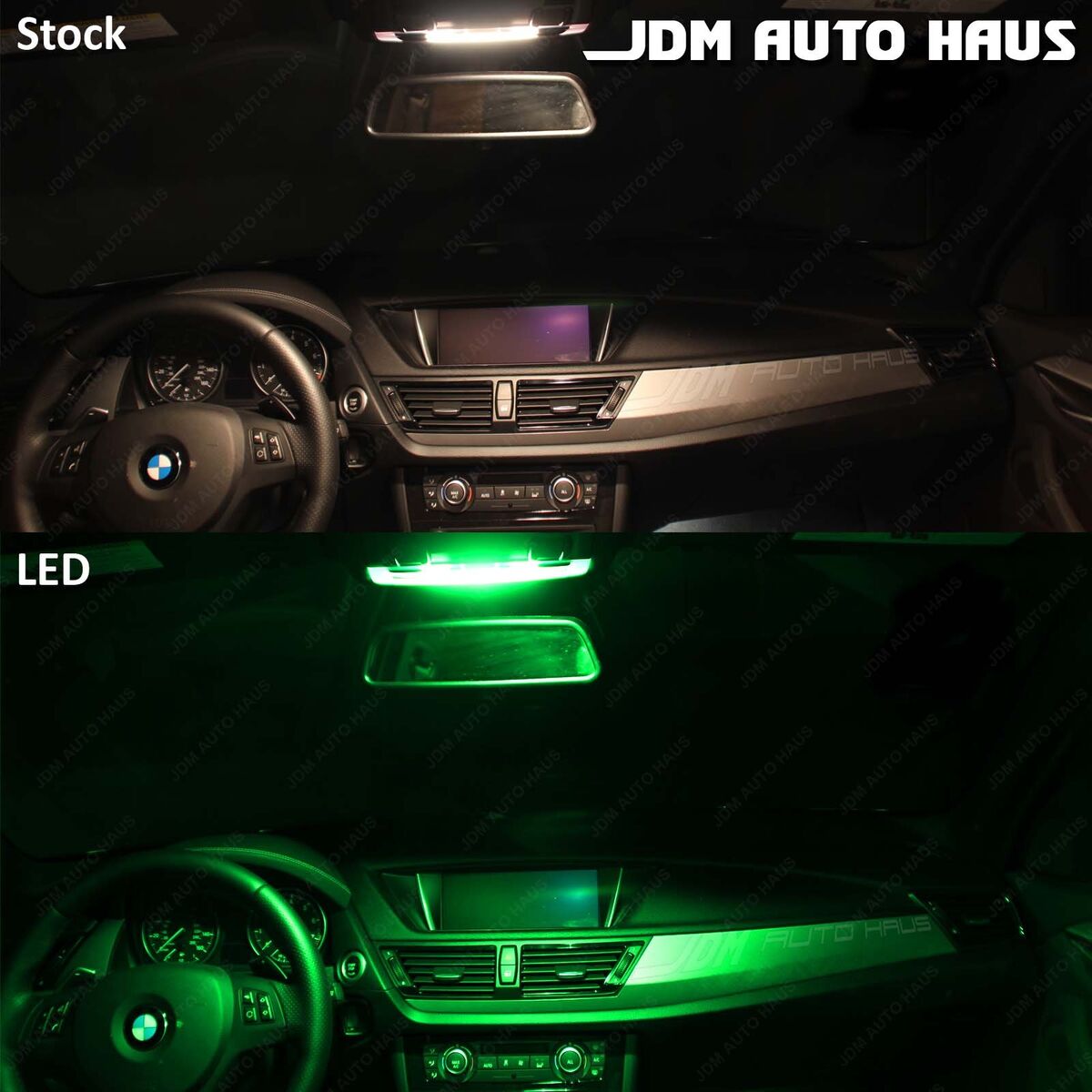 16x Green Interior Reverse LED Light Package Kit Fit 2007-2013