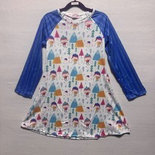 Girls Dress Size 7/8 Long Sleeves Pete Lucy New With Tags