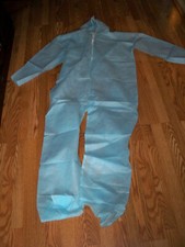 Protective Suit Coverall Disposable Clothing White XL WITH FOOT COVERING