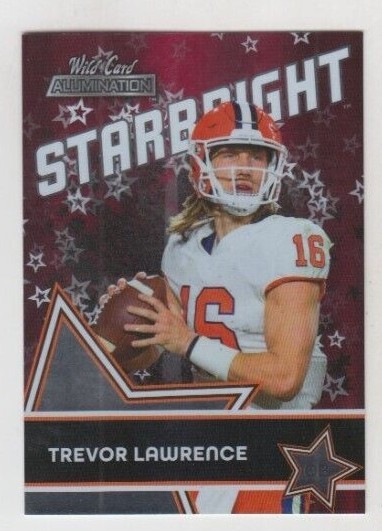 キャラファインボード　レン Trevor Lawrence 2021 WILD CARD ALUMINATION STARBRIGHT ROOKIE