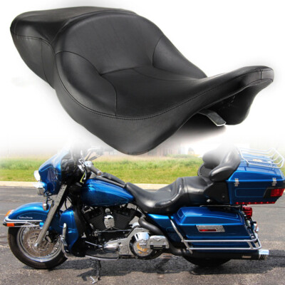Driver & Passenger Smooth Seat For Harley Electra Glide Ultra Classic FLH 97-07