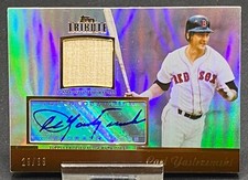 SK 2011 TOPPS TRIBUTE AUTOGRAPH RELIC CARL YASTRZEMSKI RED SOX SERIAL #ED 29/99