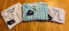 IZOD Performance Comfort Woven Plaid Button Down L/S SHIRT  2X 3X 2XLT 3XLT  NWT