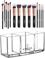 Makeup Organizer Set with 14 Makeup Brushes
