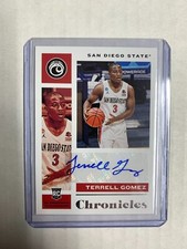 Terrell Gomez 2021 Panini Chronicles Draft Picks Auto Rookie RC San Diego State