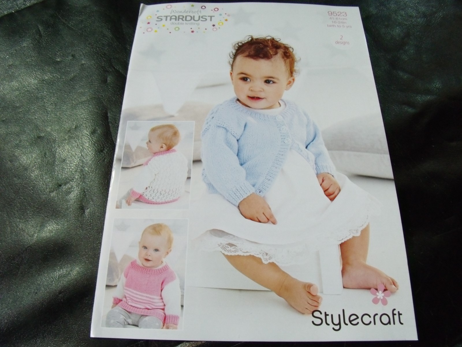 Stylecraft Double Knitting Pattern 9523 Jumper and Cardigan 16 - 24 in 2 Designs