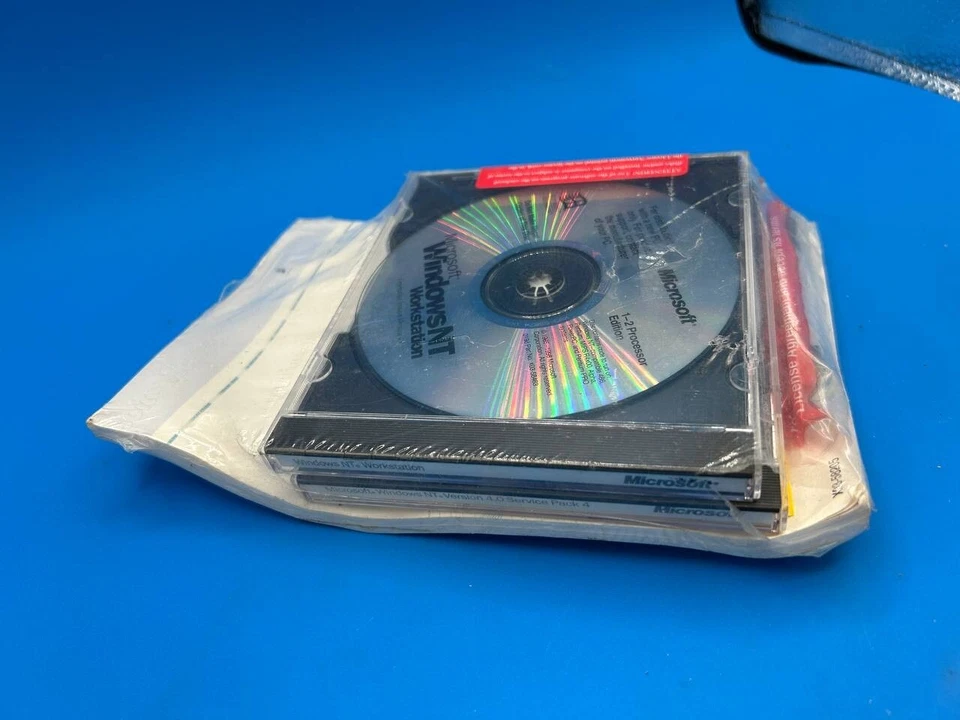 RARE Microsoft Windows NT Workstation 4.0 - Brand New SEALED CD Software LV16 - Image 4 of 4