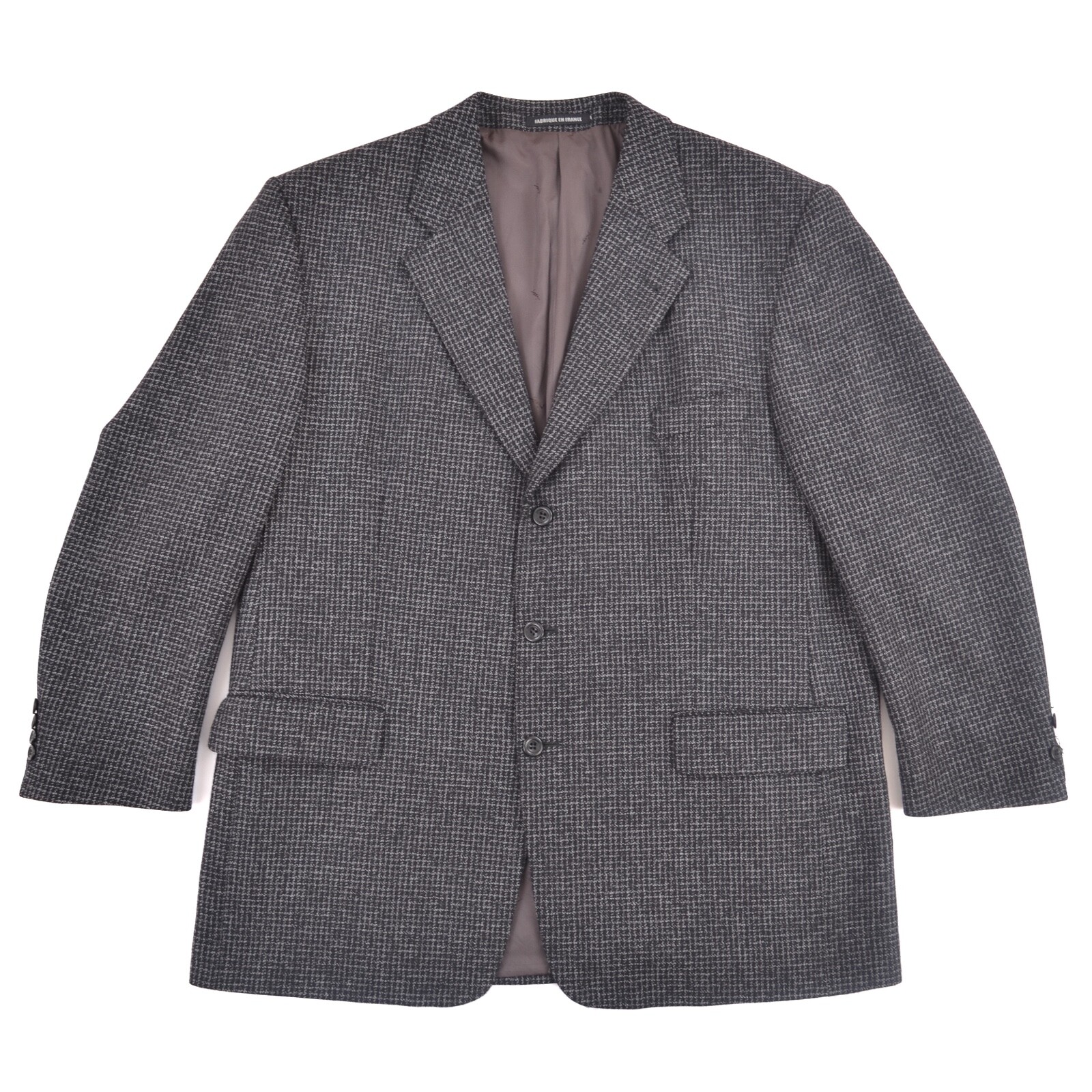 Giacca blazer uomo Yves Saint Laurent vintage a quadri grigio taglia EUR 58 US 48