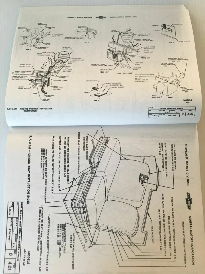 Camioneta Chevrolet 1947-1954 manual montaje de fábrica camionetas Chevy y todos los modelos Foto 2 de 4