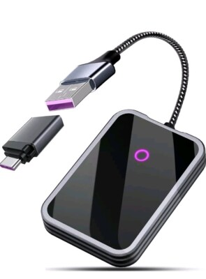 Carplay Wireless Adapter for Android & iOS Device, Converts Wired to Wireless...