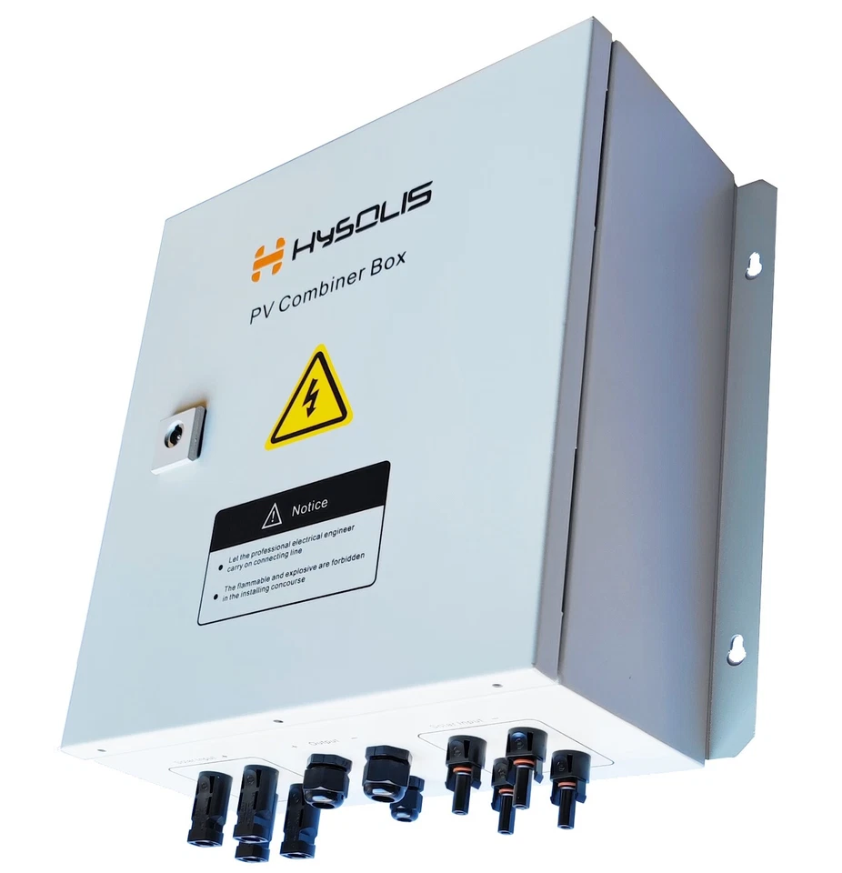 Solar PV combiner box 4 string with 63A breaker,fuses, anti reverse current, SPD - Image 3 of 4