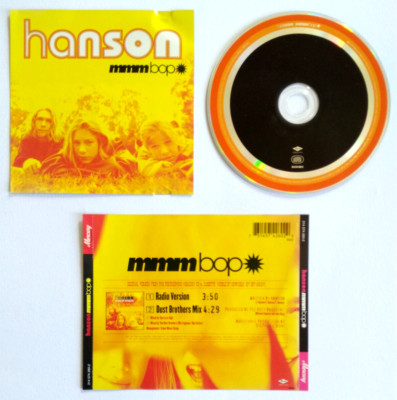 Cd Hanson Mmm Bop Pop Rock Single Usa 1997 Music Audio Compact Disc (Z6)