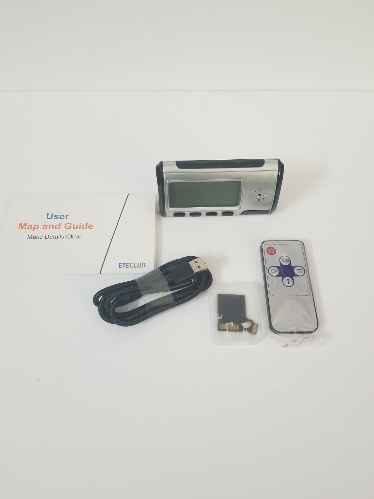 Eyeclub Camera Alarm Clock  Camera Loop Video Recorder Security Camera
