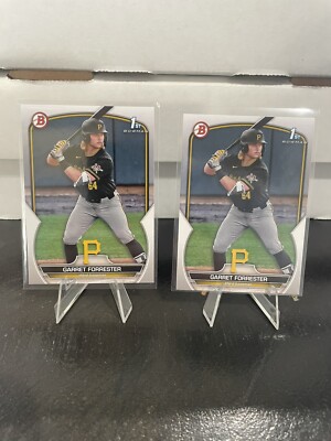 2023 1st Bowman Draft Paper - Garrett Forrester - Lot of 2 - #BD-197 - Pirates