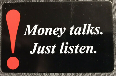 K 421 10.92 6 DM Forbes Money talks Just listen Design 13000 Ex. Neu***Mint***