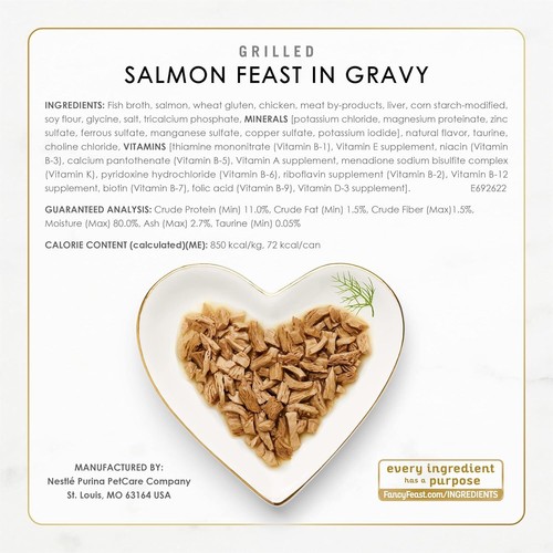 Purina Fancy Feast Grilled Wet Cat Food Seafood Collection in Wet Cat Food Varie - Picture 7 of 10