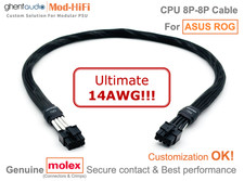 ⚡️Cable Ultimate CPU de 8 pines 14 AWG para juegos ASUS ROG THOR LOKI STRIX TUF...