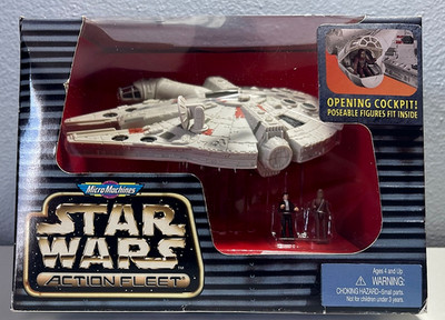 Star Wars MICRO MACHINES Action Fleet Millennium Falcon GALOOB 1997-SEALED!