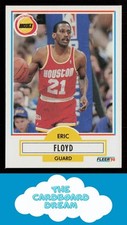 Eric Floyd 1990-91 Fleer #70 Houston Rockets Basketball Card