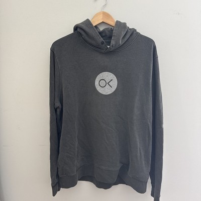 Outerknown OK Logo Sur Snap Hoodie - Dark Gray - X LARGE $138