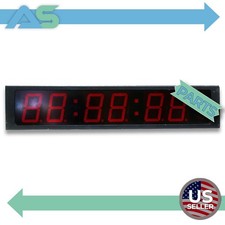 Leitch DTD-5225 Large Red LED Digital SMPTE/EBU Timecode Clock Date Wall Display