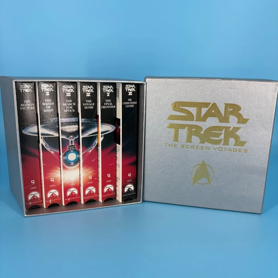 VHS-Star Trek The Screen Voyages Original 6 films on tape Widescreen Box Set - Image 4 of 4