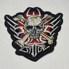 Iron Sew On Patch - Tribal Skull BgG