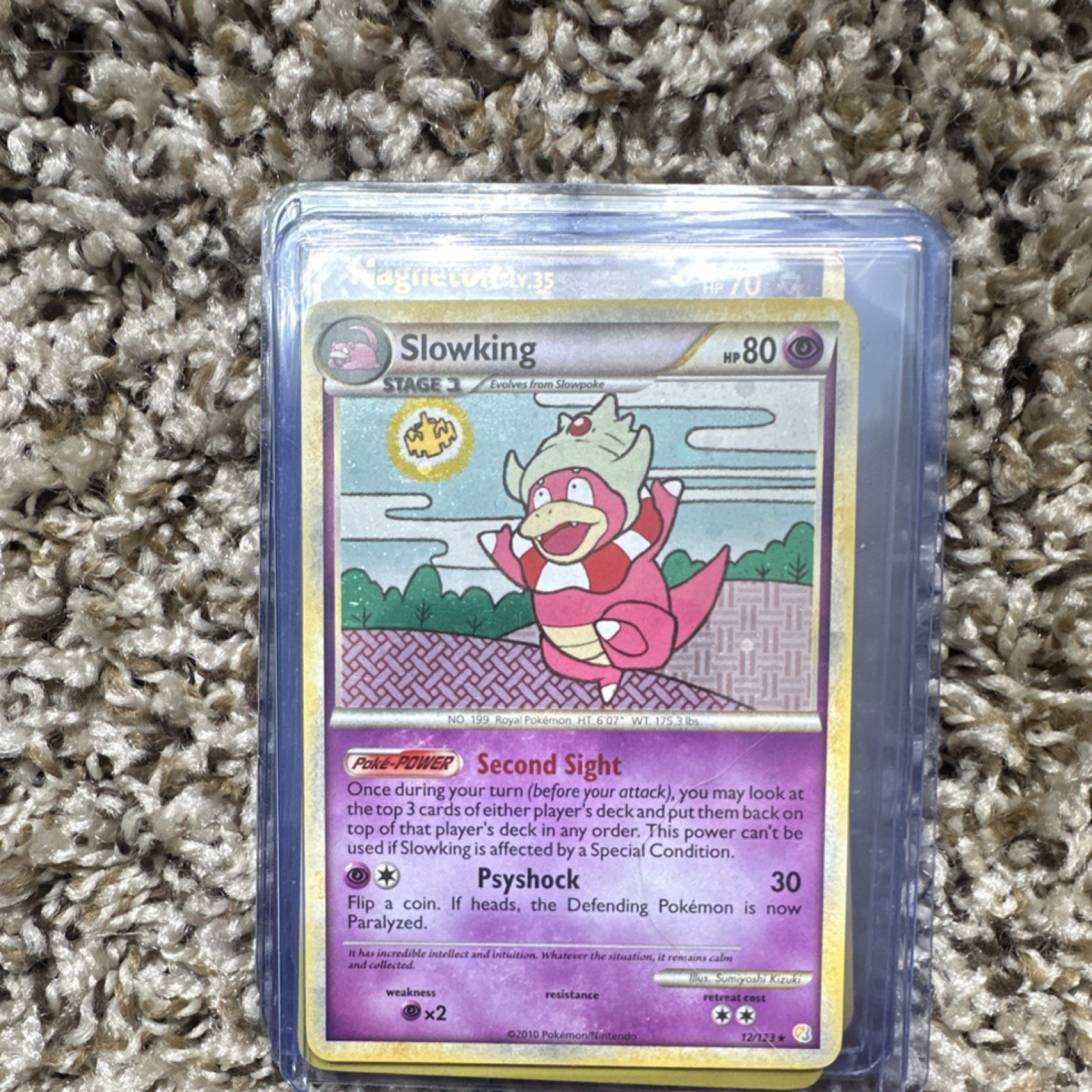 Slowking 2010 12/123 Holo Rare Pokémon TCG Card Stage 1 80 HP English