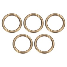5Pcs H59 Brass O Ring 1.57" OD. 1.22"T Seamless Welded Circle Loop Bronze