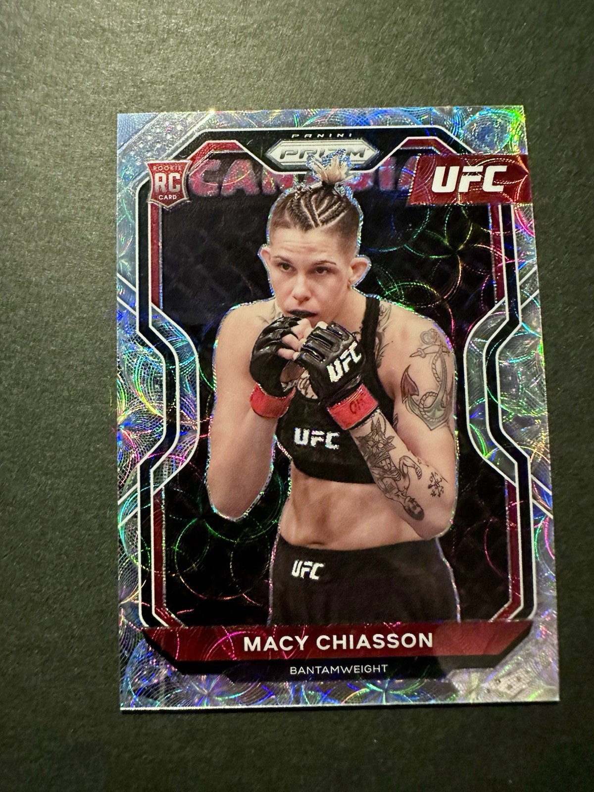 2021 Panini Prizm UFC #37 Macy Chiasson Silver Scope Prizm /99
