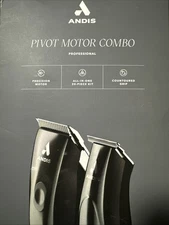 Andis Professional Pivot Motor Combo Clipper Trimmer Barber Salon Set 24810