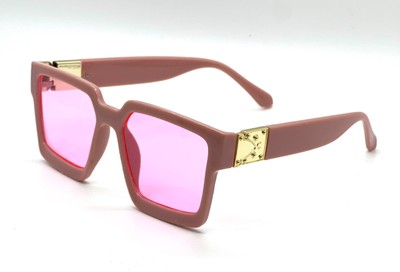 Women Sunglasses Rectangular Dark Black Tinted Lenses Sophisticated Fancy Shadez