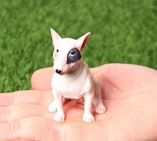 Bull Terrier Dog Animal Figure Toy PVC Wildlife Small Figurine Birthday Gifts