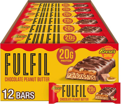 Chocolate Peanut Butter Flavored Protein Bar Made with Reese'S Peanut Butter, Gl