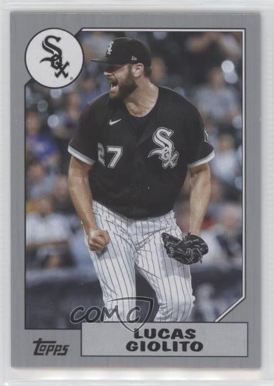 2022 Topps Archives 1987 Topps Design Silver 70/99 Lucas Giolito #294 h7i