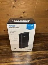 Netgear AX1600 Wifi 6 Router w 1600 Mbps, 1500 ft Coverage, WPA3 Security NEW