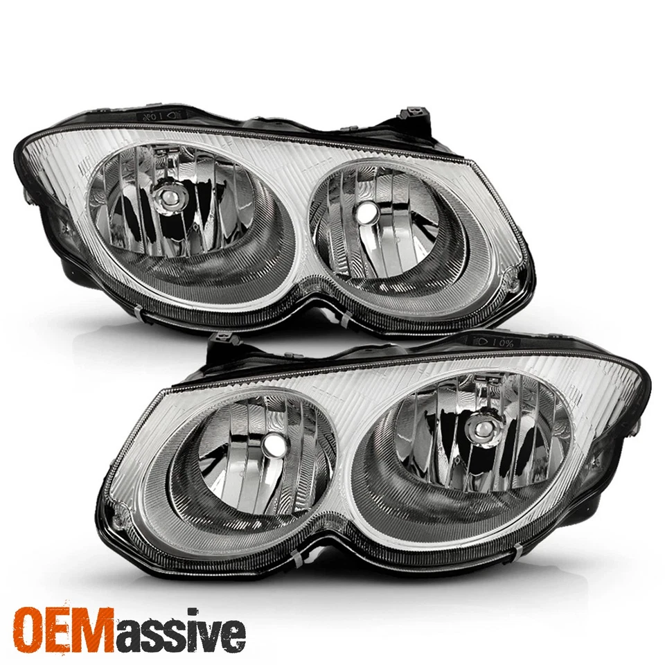 Faros transparentes de repuesto para Chrysler 300M 1999-2004 L+R Foto 2 de 4