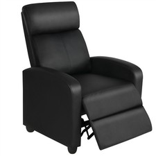 Recliner Chair Adjustable Leather Sofa Living Room Armchair for Home Bedroom