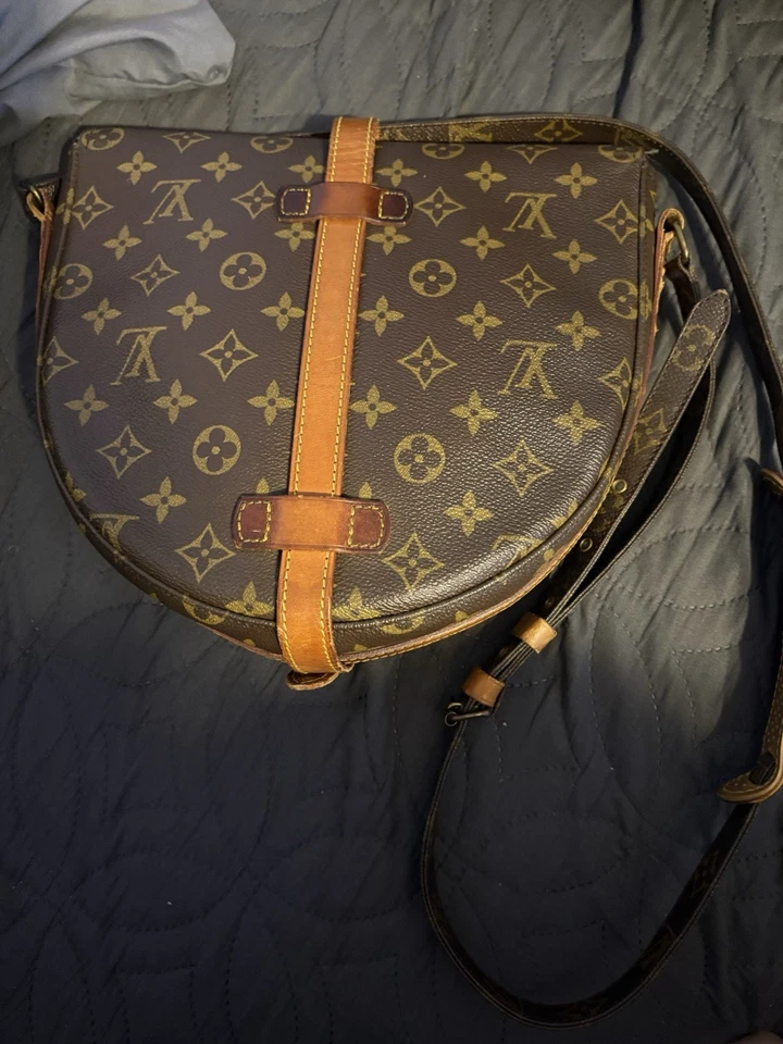 Auténtico Bolso de Hombro Louis Vuitton LV Chantilly GM Marrón Monograma Foto 4 de 4