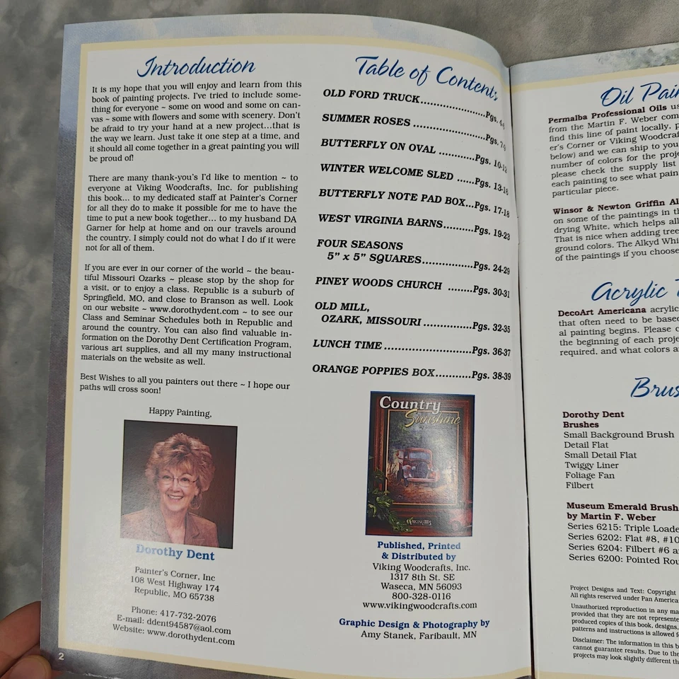 Country Sunshine Dorothy Dent 2011 Viking Woodcrafts Decorative Painting Book - Image 2 of 4