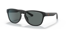 New Polo Ralph Lauren Unisex Sunglasses PH4180U Matte Black/ Dark Grey Lens 56mm